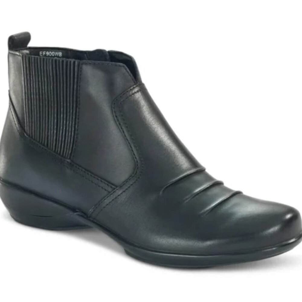 New - Aetrex Kailey Boot - Black Leather